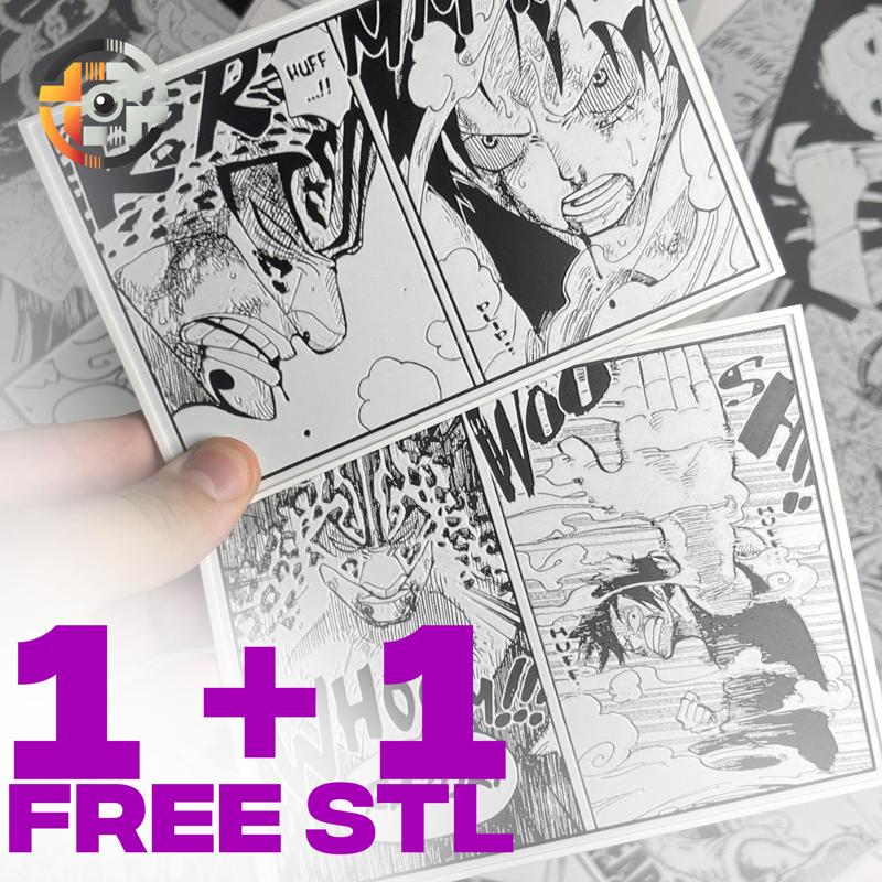 LUFFY x ROB LUCCI | ONE PIECE PACK - HUEFORGEENTHUSIAST - MANGA PANEL - ENIES LOBBY