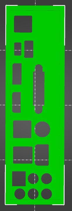 IO Shield for Asus ROG STRIX H270F Gaming motherboard