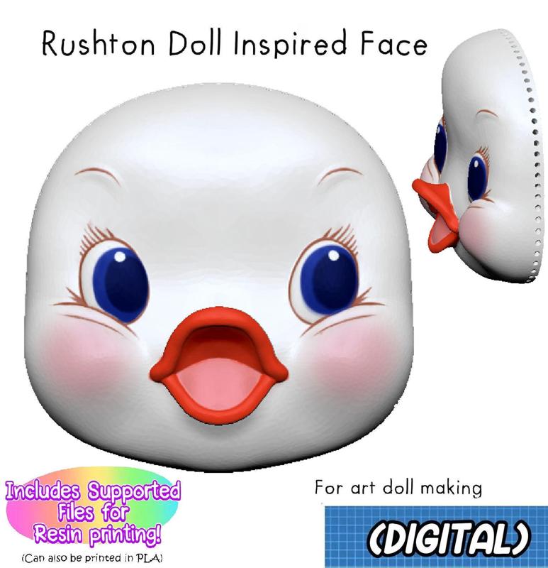 Quackie Duck Art Doll Face