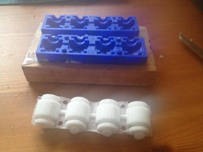 intensewalkera Vibration dampening isolator mould - cast - template cylindrical form