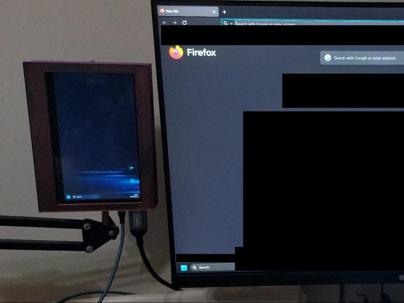 7 Inch Screen boom arm(mic stand) mounting case