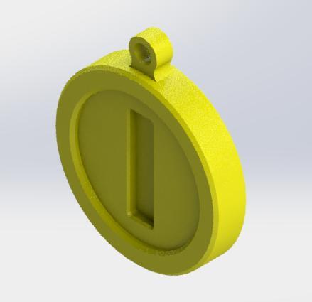 Mario Bros. coin keychain