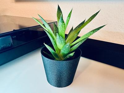 Ultralight Fuzzy Skin Decorative Flower Pot