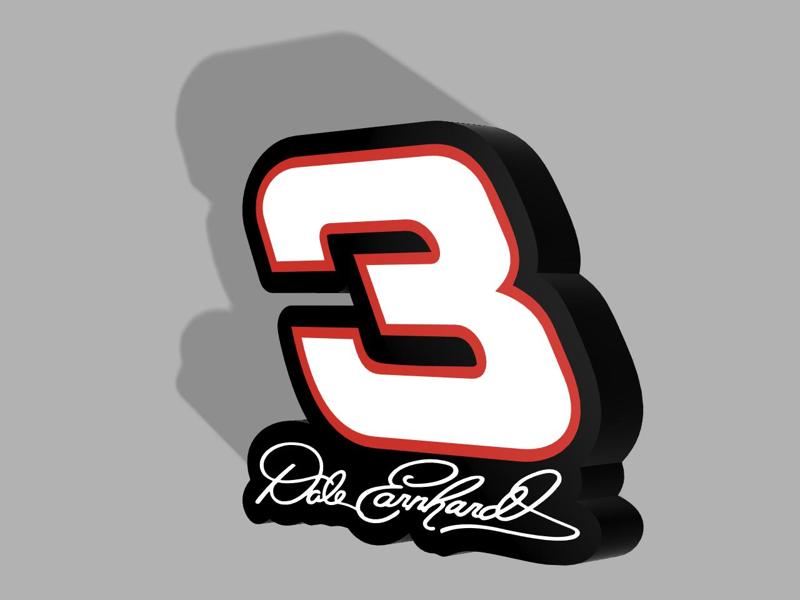 Dale Earnhardt LED Lightbox Sign