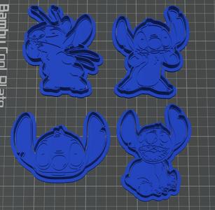 Stitch Cookie Cutter Cookie Cutter Pack 4