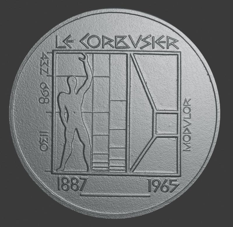 Switzerland, 5 Francs, Le Corbusier, Face Side