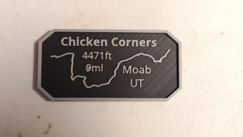 Maverick's Trail badge Chicken Corners Moab Utah