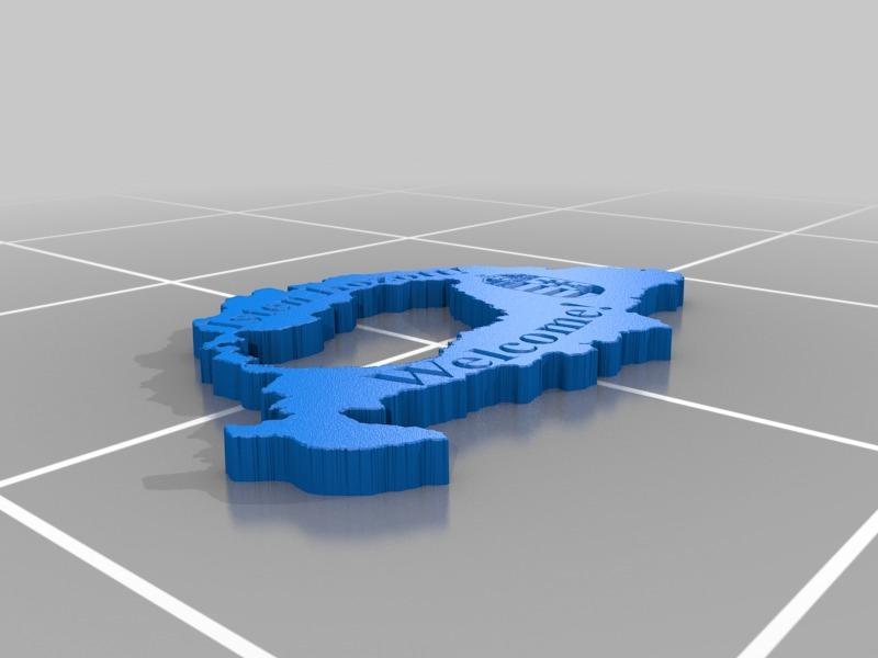 Big Hungary with modern day Hungary cutout