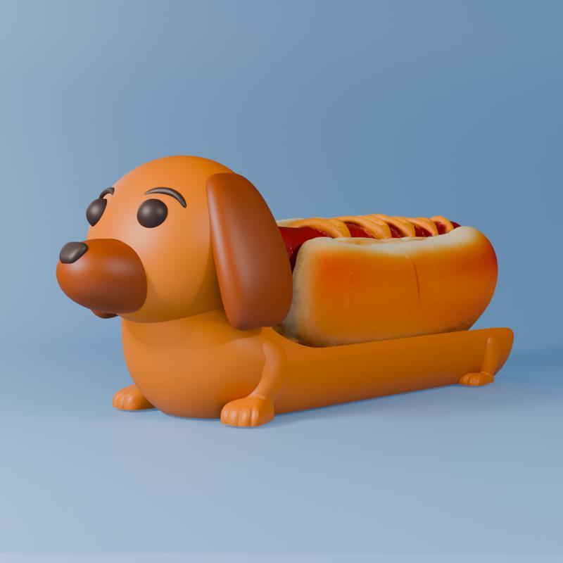 DACHSHUND FULL HOLDER (HOT-DOG)