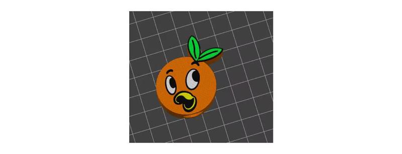 Florida Orange Bird Face Straw Tumbler Topper STL 3D Print File