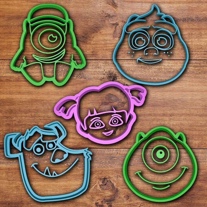 Monsters Inc cookie cutter set