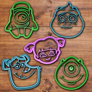 Monsters Inc cookie cutter set