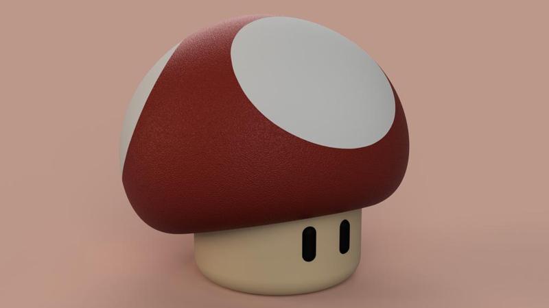 Mario Screwable Mushroom