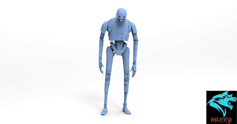 Star Wars Roque One - K-2SO for 3d print