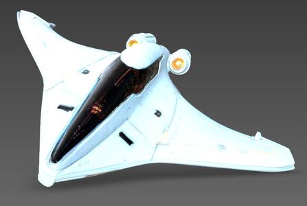 Manta ray spaceship