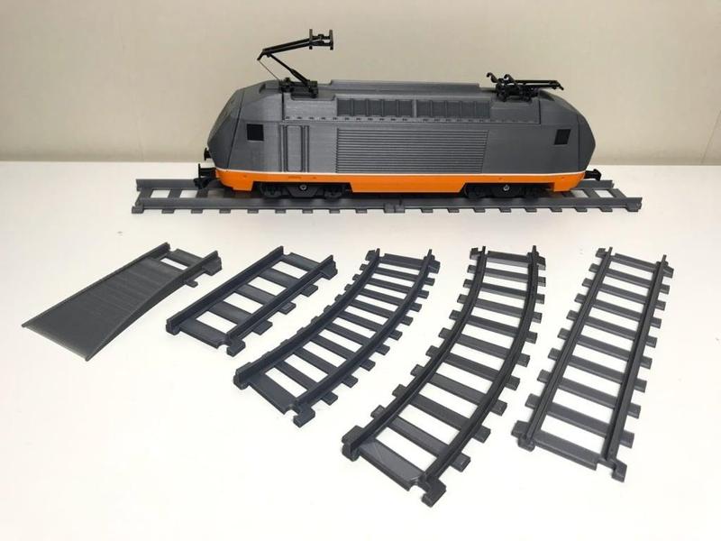 Train tracks for OS-Railway - fully 3D-printable railway system!