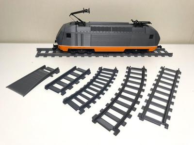 Train tracks for OS-Railway - fully 3D-printable railway system!