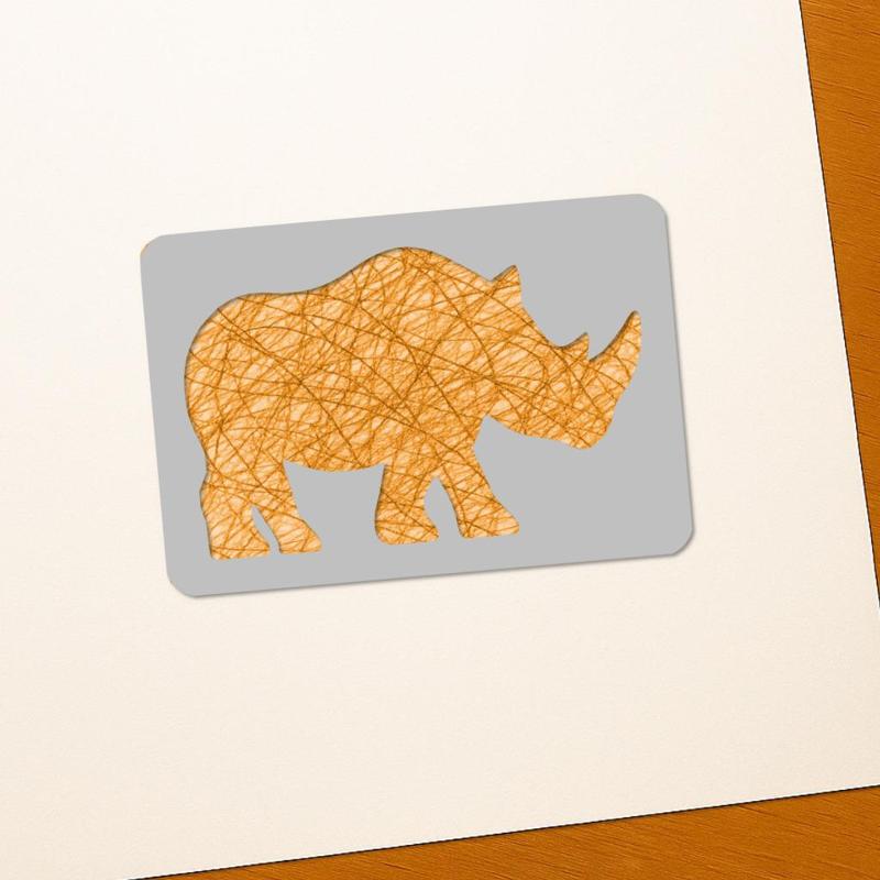 Rhinoceros Drawing Stencils – 3D Printable Tools for Artists