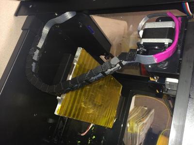 Replicator 2, 2X X Axis cable chain