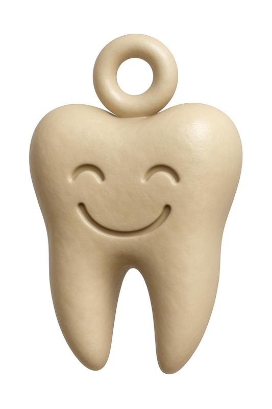 Tooth Keychain STL – Dentist Gift, 3D Printable Molar Key Ring Charm