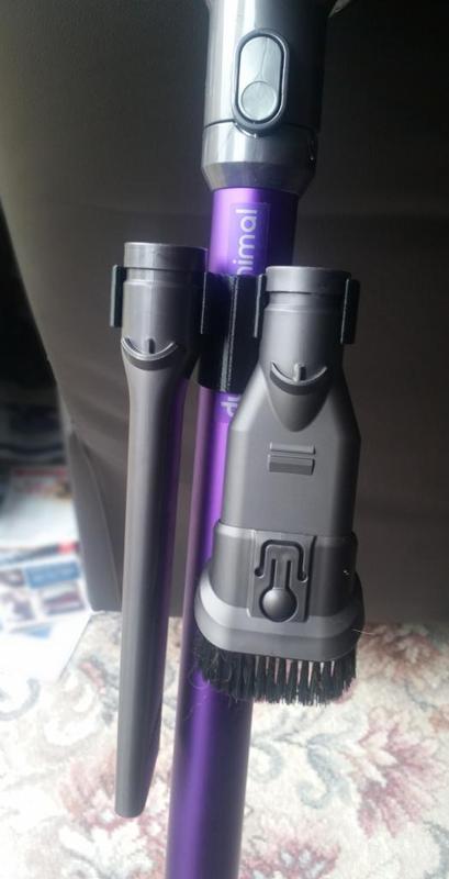 Attachment clip for Dyson handheld vaccuum