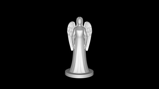 Gracious Elongated Angel Statue – 3D Printable STL