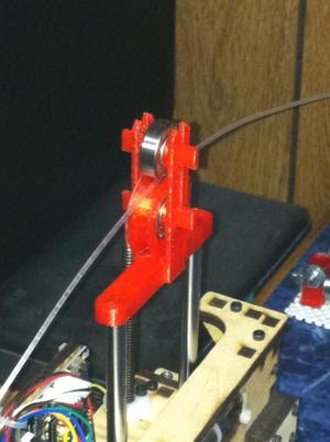 Printrbot Simple Filiment Guide and Z Axis Stabilizer with Bearings