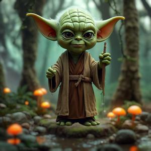 Yoda Star Wars Chibi Diorama