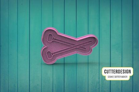 Knitting needles knitting needles Cookie cutter