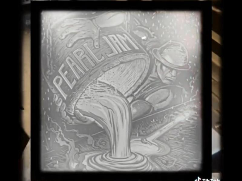 Pearl Jam Pittsburgh 2013 Poster Lithophane