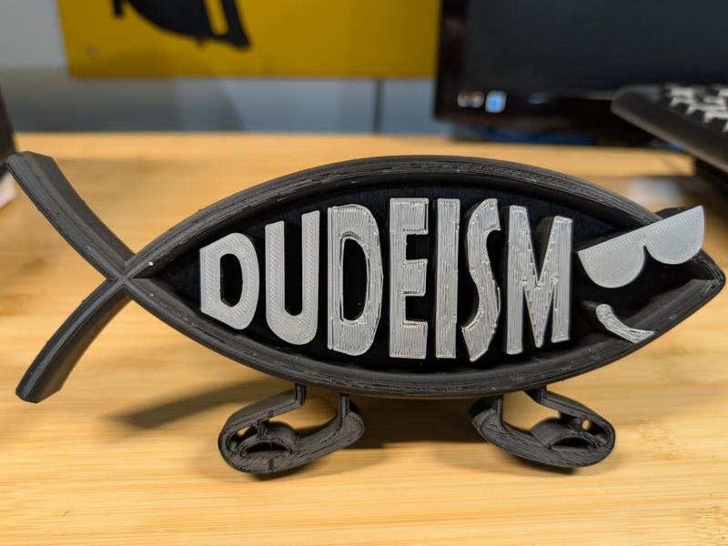 Dudeism Fish Hitch Cover v1