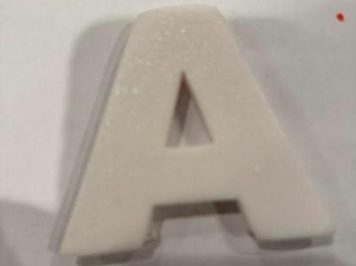 Cookie cutter in the form of an A read description