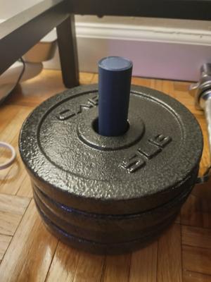 Simple Dumbell Plate Stand