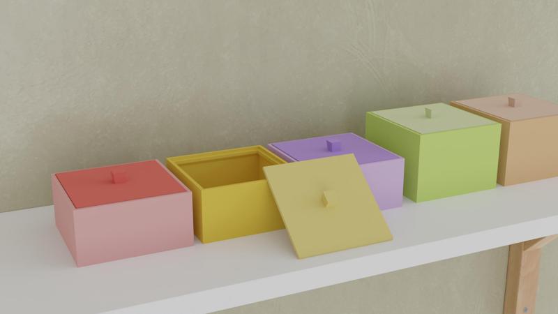 Einfache Teedose für losen Tee/ Simple tea caddy for loose tea