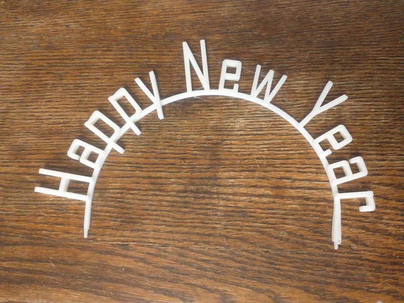 New Year Cake Topper