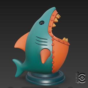 Mecha Shark No.3 - 3D Printable Model
