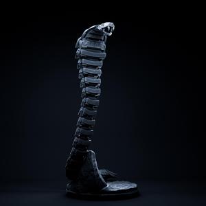 Cobra mecha robot 32mm scale pre-supported snake