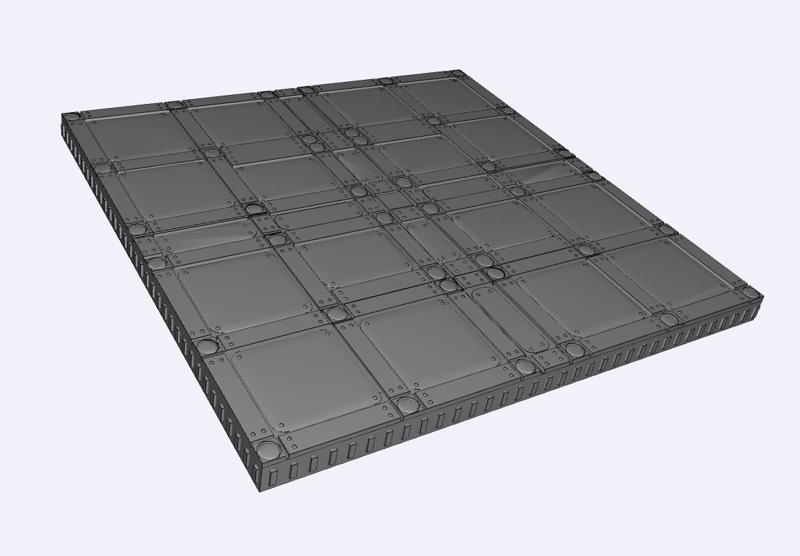 Industrial Gothic Steel Floor Tiles