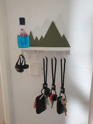 6 hook mountain key holder