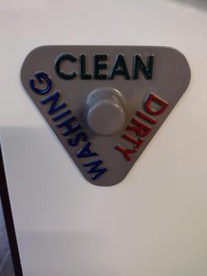 Dishwasher Status Sign:  Dirty, Washing, Clean