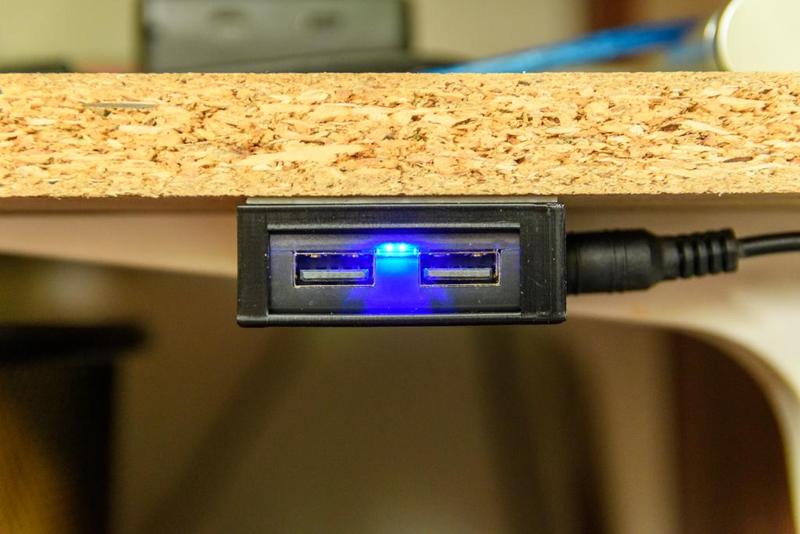 Dual USB Charger Module QC Holder