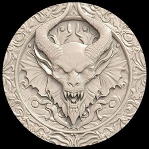 3D Model STL File for CNC Router/Laser & 3D Printer A Demon that Can Enter the Skin of Its Victims and Control Them 2