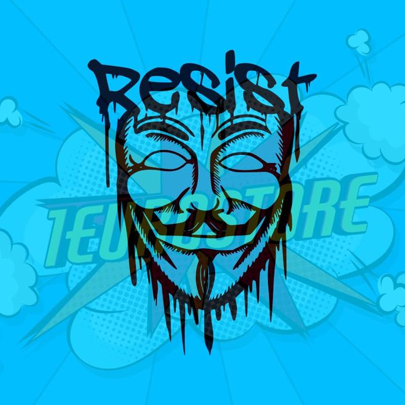 Resist Anonymous Wall Art Decor