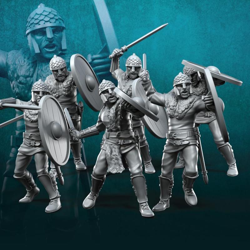 6x Gepids on foot Swordmen | Gepids | Historical