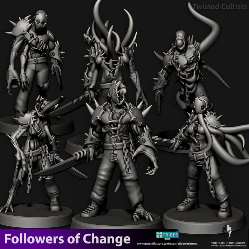 Twisted Cultits - Followers of Change - 28mm