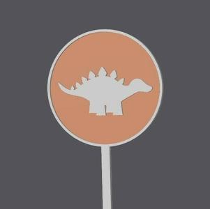 CUPCake Topper - Dinosaur8