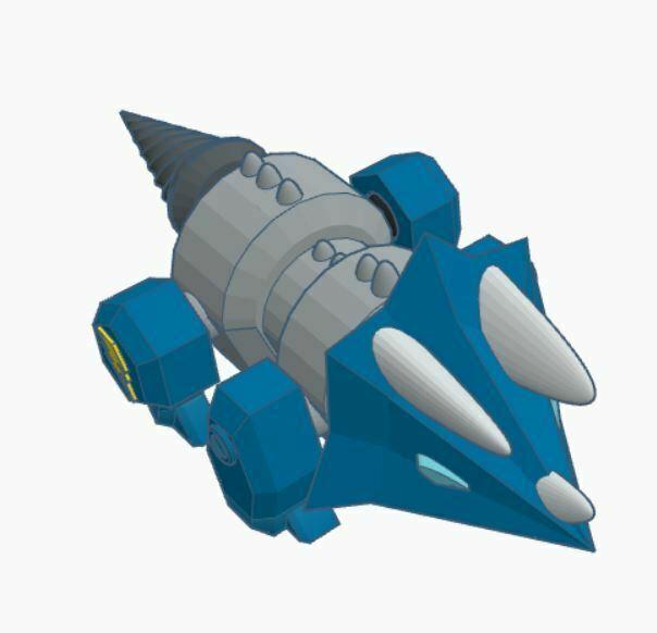 Articulated triceratops robot