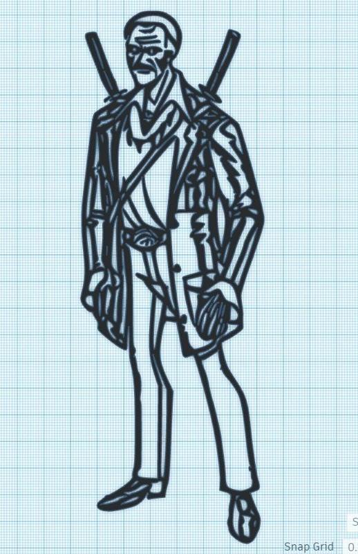 JEFFERSON TWILIGHT - FULL BODY - VENTURE BROS - WALL ART