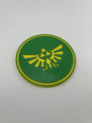 Zelda crest coaster (parametric)