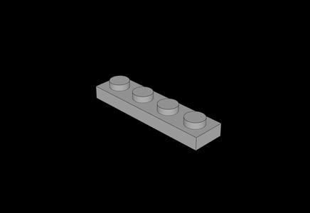 Lego Compatible (3710.dat) Plate 1 x 4